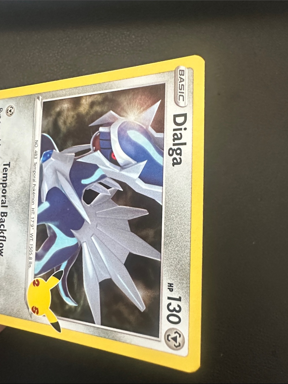 Pokemon Dialga Holographic Card - Silver and Yellow Accent - Picture 4 of 4
